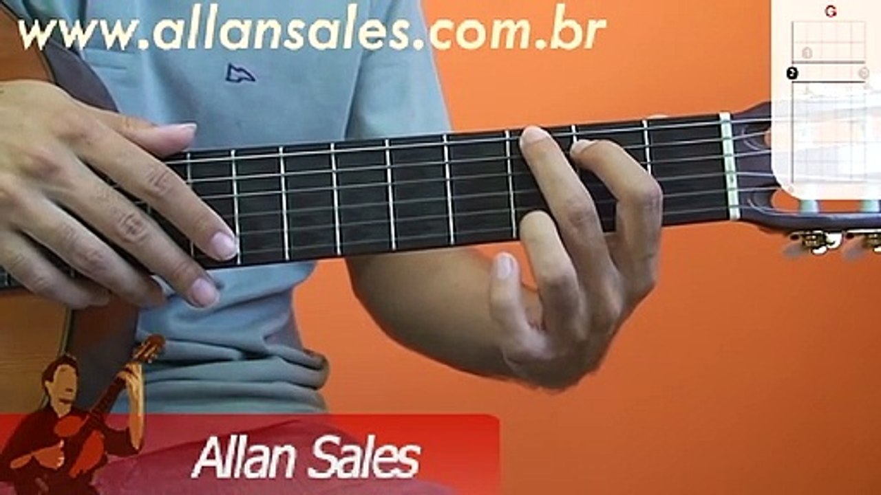 Curso de Violão  - Sol Maior (G) - Dicionário de acordes para violão