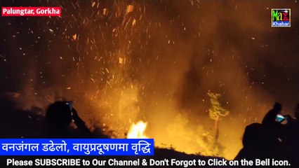 Forest fires in Nepal | Increase in air pollution | Gandaki Province - Palungtar Municipality/ Gorkha || Max Khabar