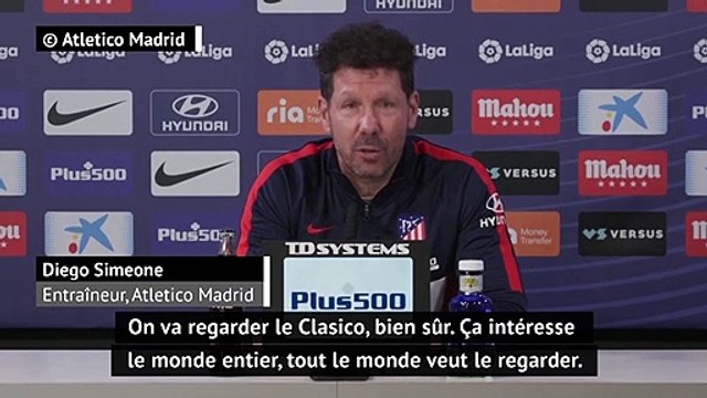 Clasico - Simeone va regarder le Clasico mais reste concentré sur le Betis