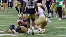 Notre Dame Football Spring Practice Highlights - Practice 7