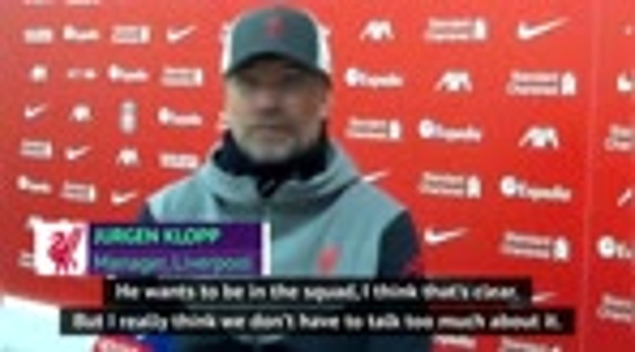 Klopp wants to end the discussion on Alexander-Arnold's place in the England squad.