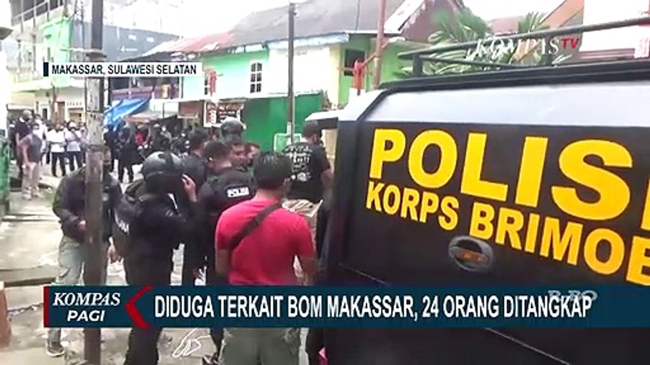 Densus 88 dan Polda Sulsel Tangkap 24 Orang Terduga Jaringan Pelaku Bom Bunuh Diri Makassar