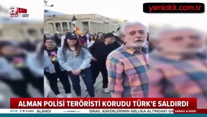 Bir Türk'e karşı 20 polis!