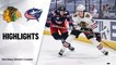 Blackhawks @ Blue Jackets 4/10/21 | NHL Highlights