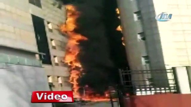 İşte hastanedeki yangının yeni görüntüleri