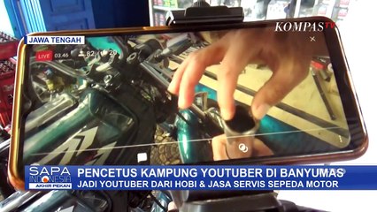 Download Video: Keren! Ini Dia Montir Peraih Golden Button, Sang Pencetus Kampung Youtuber di Banyumas