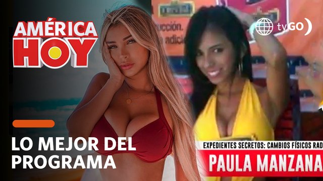 América Hoy: Las irreconocibles fotos del pasado de Paula Manzanal (HOY)