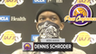 Dennis Schroder Reacts to Ejection with Kyrie Irving | Nets vs Lakers