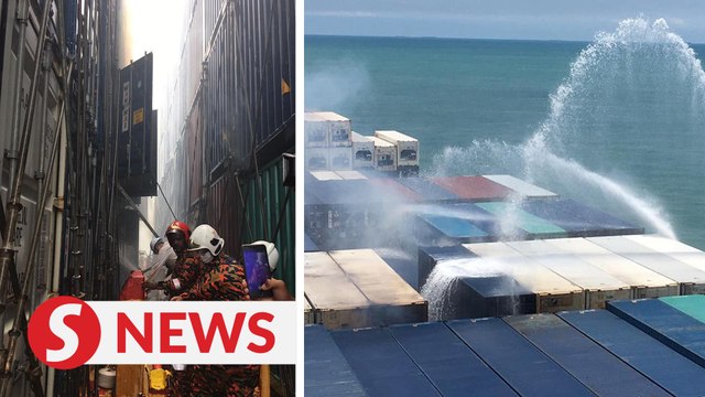 Bomba still fighting fire aboard cargo ship in Port Klang after four days