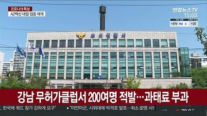 강남 무허가클럽서 200여명 적발…과태료 부과