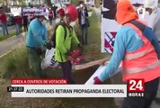 Elecciones 2021: retiran propaganda electoral en Cercado de Lima, Breña y San Miguel