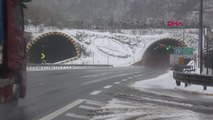 Bolu Dağı'nda kar kalınlığı 20 santimi buldu