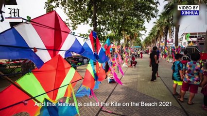 Kite on the Beach Festival held in Thailand amid pandemic