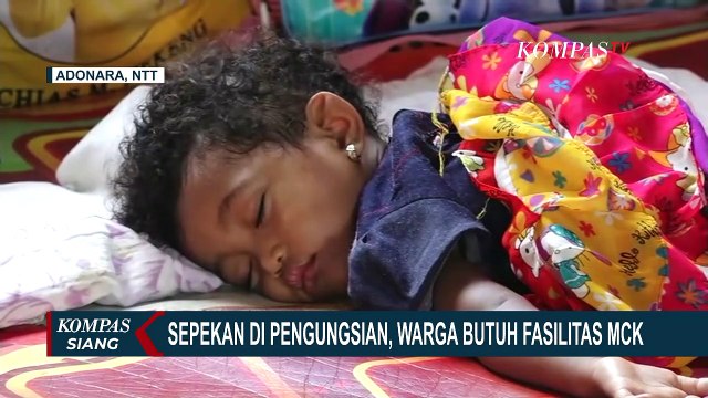 200 Pengungsi di Posko Pengungsian Desa Waiwerang Keluhkan Kurangnya Fasilitas MCK