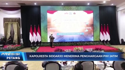 Kapolresta Sidoarjo Raih Penghargaan PWI Award 2021