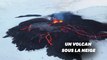 En Islande, les sublimes images du volcan Fagradalsfjall sous la neige
