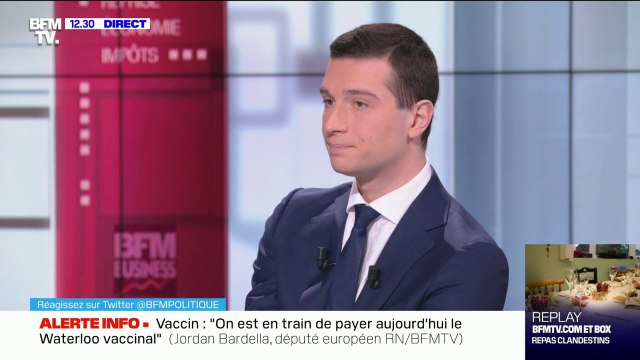 Jordan Bardella défend l'idée de dissocier les élections régionales et départementales à quelques jours ou semaines d'intervalle