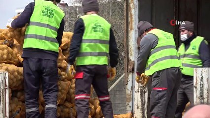 TMO tarafından çiftçiden satın alınan ürünler İstanbul’da dağıtılmaya başlandı