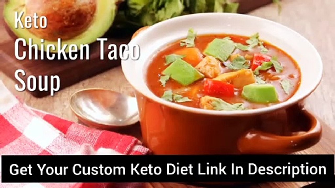 Keto Chicken Taco Soup | #ketorecipes