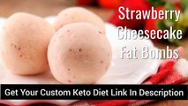 Keto Strawberry Cheesecake Fat Bombs | Keto Recipes