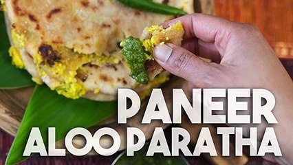 Download Video: Paneer Aloo Paratha | Quick Recipe For Stuffed Roti | Kravings