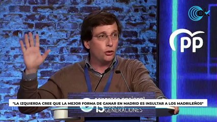 Almeida: "La izquierda cree que la mejor forma de ganar en Madrid es insultar a los madrileños"