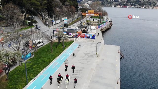 Bebek Sahili’nde şaşırtan görüntü: Turistler telefonlarına sarıldı