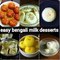 6 Easy Bengali Milk Desserts | Indian Milk Based Sweets | Bengali Dessert Recipes | Milk Sweets