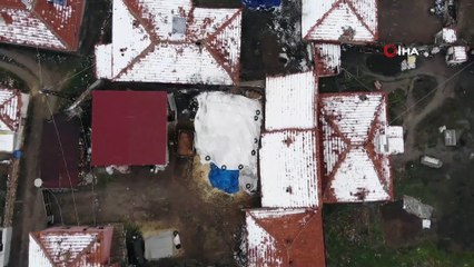 Kırıkkale-Kayseri kara yolunda yoğun sis ve kar etkili oldu