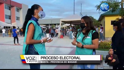 Así se lleva a cabo la jornada electora en Manta