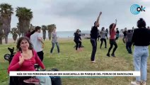 Colau permite una concentración de más de 100 jóvenes bailando sin mascarilla en un parque barcelonés