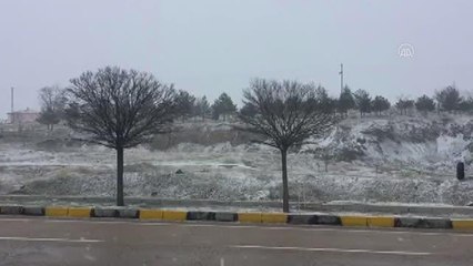 KIRIKKALE - Keskin'de kar yağışı etkili oluyor