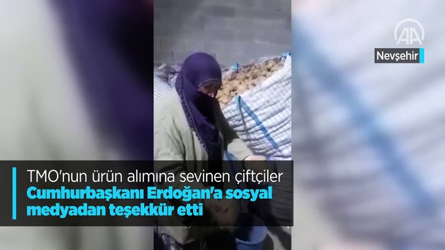 TMO'nun ürün alımına sevinen patates üreticileri Cumhurbaşkanı Erdoğan'a sosyal medyadan teşekkür etti