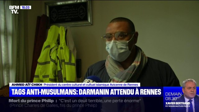 Tags anti-musulmans: le président du centre cultuel vandalisé explique avoir été choqué par les messages