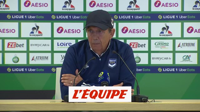 Pour Gasset, Bordeaux n'a « jamais connu une telle période » - Foot - L1 - FCGB