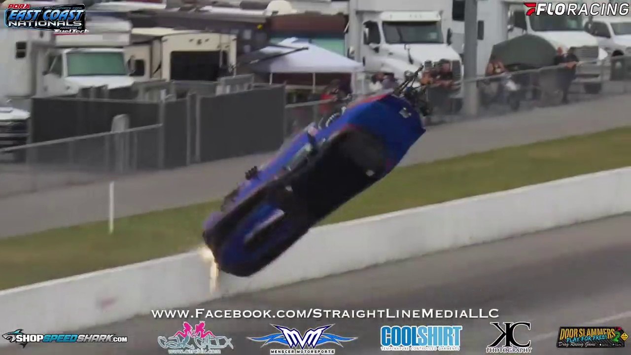Pro Nitrous PDRA East Coast Nationals 2021 John Hall  Scary Huge Crash Flip