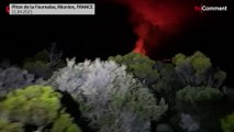 Réunion : spectacle captivant, sur les pentes du Piton de la Fournaise