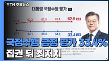 문 대통령 국정수행 긍정 평가 33.4%...집권 이후 최저치 / YTN