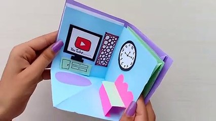 How To Make A Beautiful Paper House /Diy Miniature Paper House