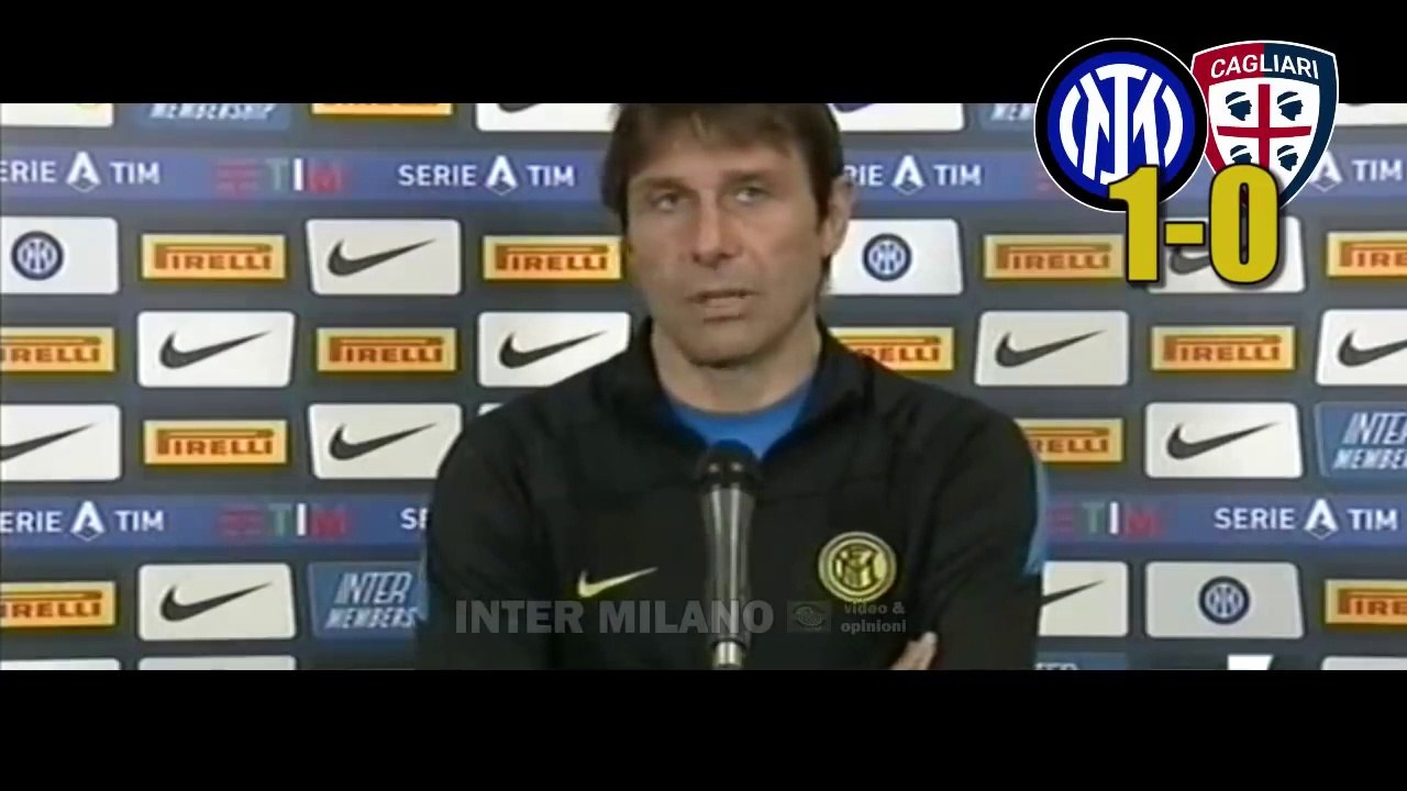 INTER-CAGLIARI 1-0: ANTONIO CONTE IN CONFERENZA STAMPA POST-MATCH