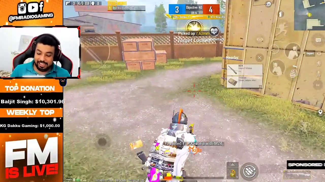 47 Khalifa Vs Fm Radio Gaming - 1V1 Tdm - Pubg Mobile