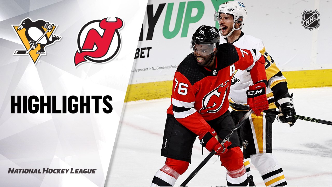 Penguins @ Devils 4/11/21 | NHL Highlights