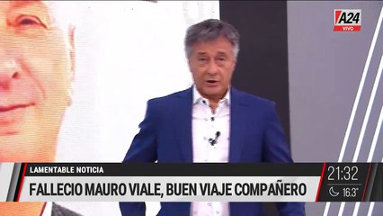 Así informaron la muerte de Mauro en A 24