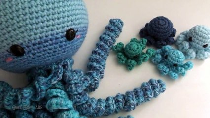 Quick & Easy - Beginner Friendly Crochet Baby Octopus *No Sew* Tutorial (Step By Step) Right-Handed