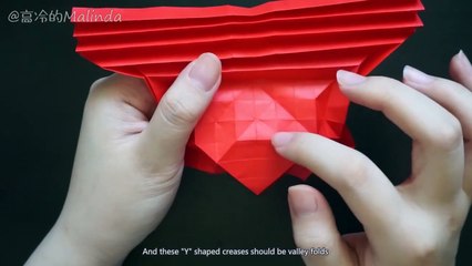 [Hello Malinda] Halloween Special: Origami Angel Heart Ring Tutorial (Obelisk)