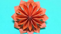 Origami Flower: Easy Tutorial For Beginners | How To Make A Paper Dahlia Step By Step