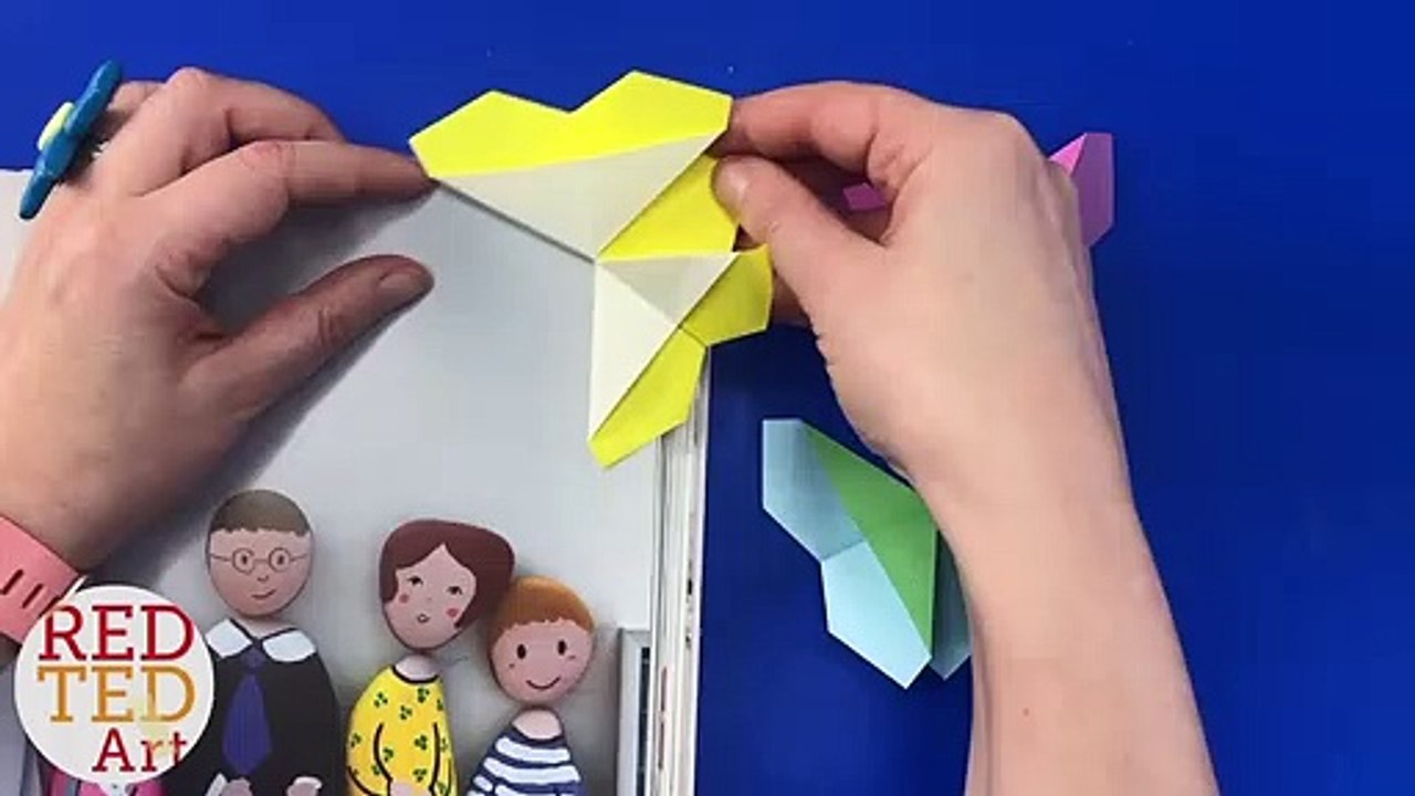 Easy Origami Butterfly Bookmark Corner - How To Make An Origami Bookmark Butterfly Tutorial