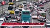 56 Saatlik kısıtlama sonrası İstanbul'da trafik yoğunluğu