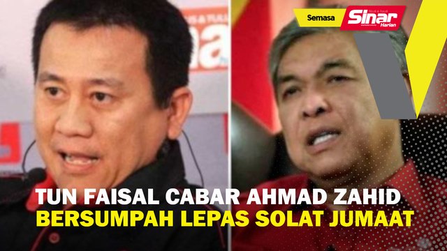 Tun Faisal cabar Ahmad Zahid bersumpah lepas solat Jumaat