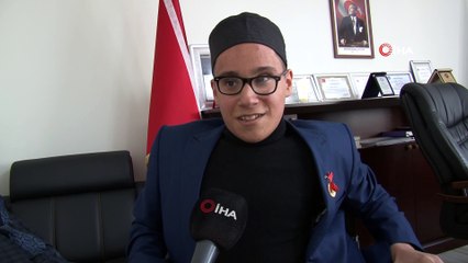 Engelleri aşarak hafız oldu